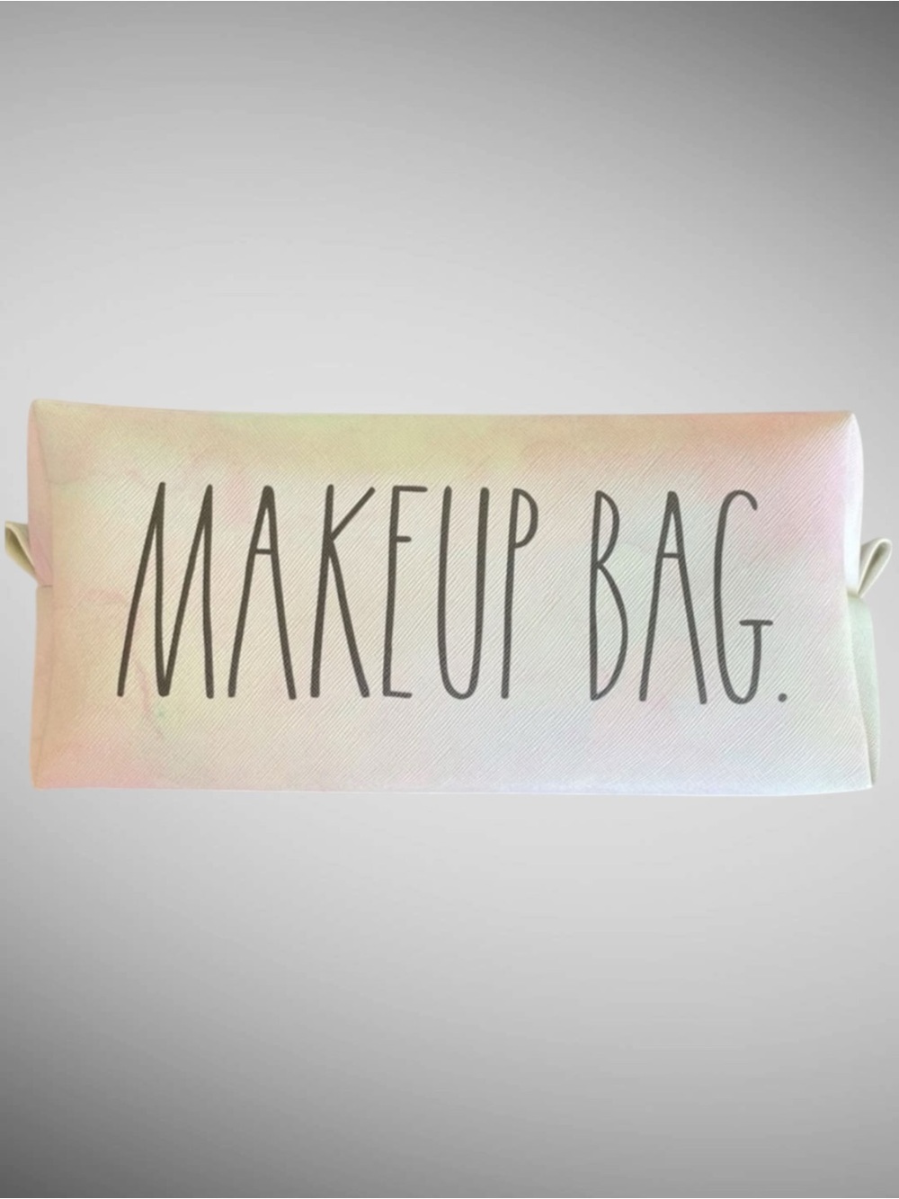 Rae Dunn Makeup Bag Pink Ombre Cosmetic Toiletry Travel Case NWT